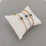 Stainless Steel Ladies Gold Plated Bracelet Bangle Jewelry Type eyes Bracelets