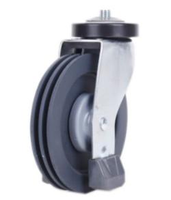 Quality Escalator Trolley Caster Supermarket Cart Trolley Wheels 5 Inch wholesale