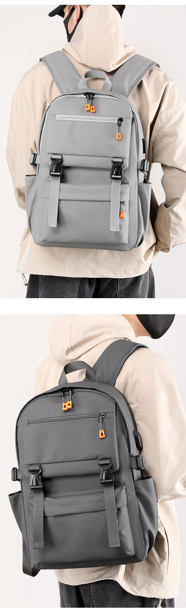 Unisex Waterproof Nylon 15 Inch Laptop Backpacks For Students School Wholesale