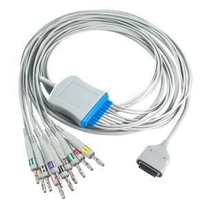 Quality EDAN Dx12 10Lead ECG Holter Cable Banana For Trunk Cable Length 2.2M Compatibility wholesale
