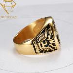Custom Gold Military Rings
