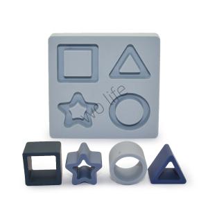 Quality Pantone Color Baby Toddler Toy 4 Shape Pieces Shape Sorter wholesale
