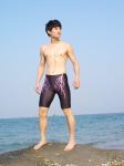Men's brand swim mens beach Surf swimsuit knee length bathing swimming shorts