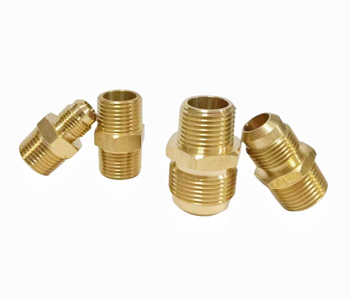 All Size Brass Threaded Pipe Fittings Hex Adapter With NPT Thread