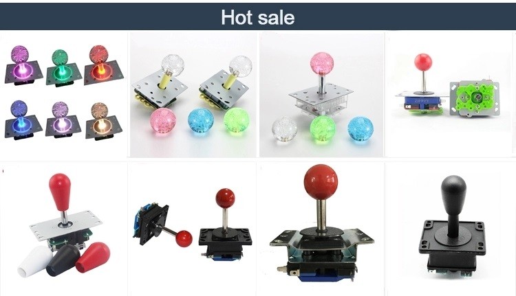 Micro Switch Way Arcade Game Machine Joystick Red / Yellow / Green Color