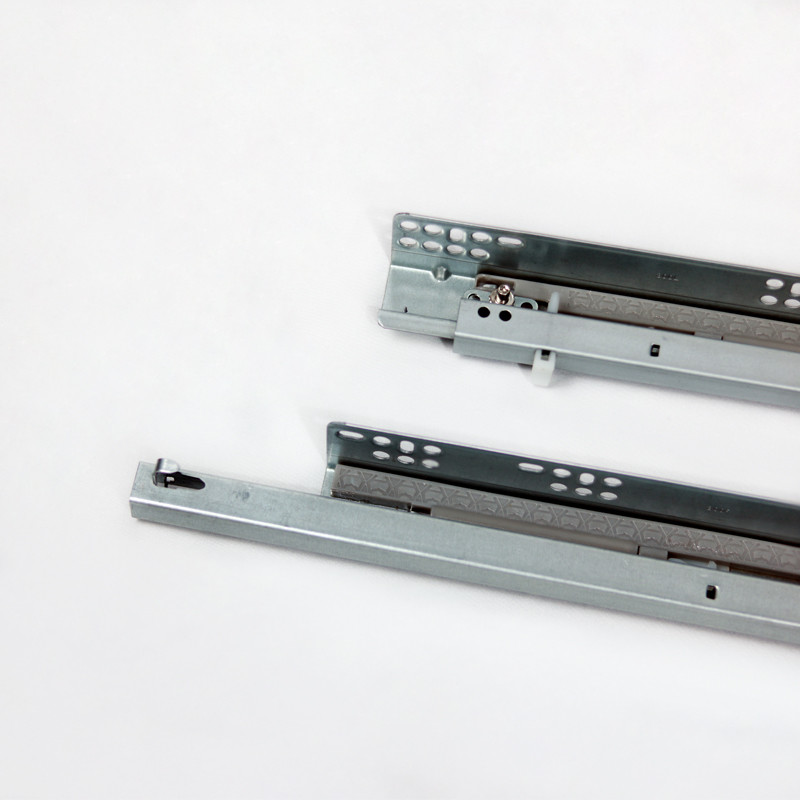2 Fold Ball Bearing Hidden Furniture Drawer Slides 550mm For Kitchen Cabinet