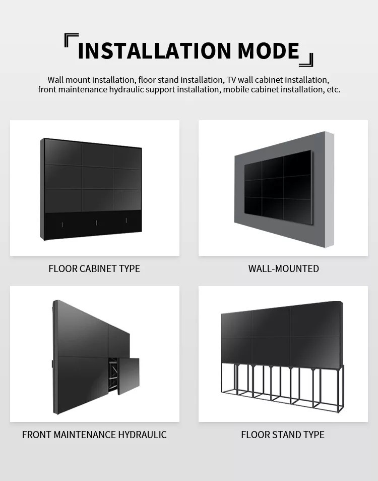 4x4 Processor Controller Advertising Screen DID Display 55" Panel Mount