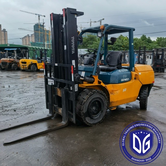 Origin Japan 5ton Used Toyota Forklift Toyota 5Ton Secondhand Toyota Forklift 5Ton