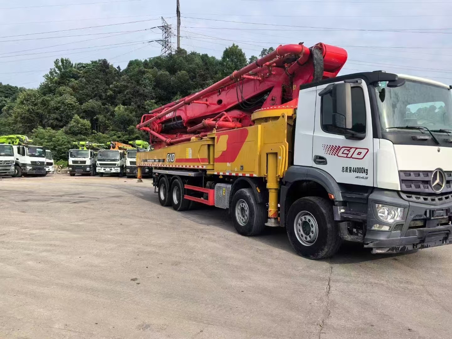 Diesel Concrete Pump Truck From Sany Heavy Industry 2021 62M C10 SYM5442THBEB 620C-10A Mercedes Chassis