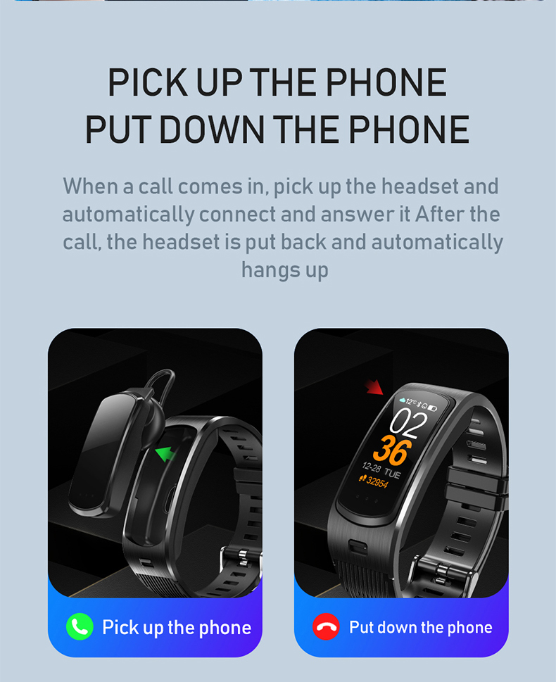 NFC M7 Silicone Strap Smart Watch 90MAH Earbuds 2 In 1 Android Electronics Exercise Equipments