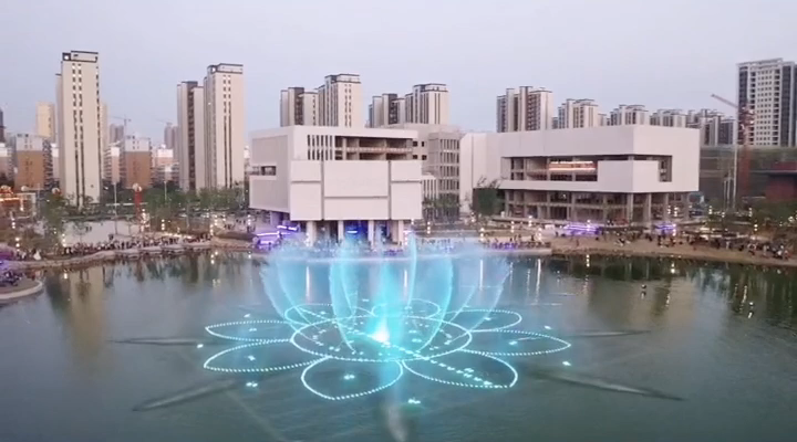 Middle Water Floating Fountain Music Control 220V 380V