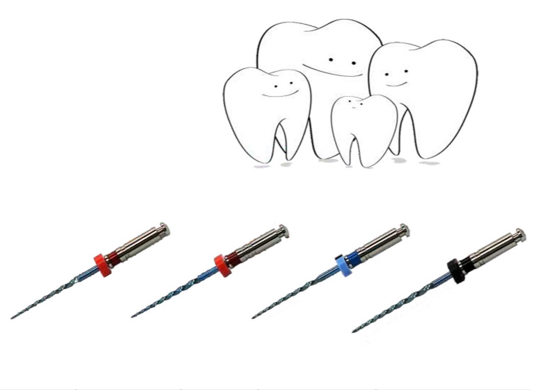 4% And 6% Niti Kid Files 17/19mm For Children Root Canal Endodontic Treatment
