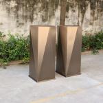 Unique style octagonal large metal flower pots for flowers