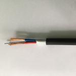 4 Cores Composite OPLC Hybrid Fiber Optic Cable With Copper Conductor