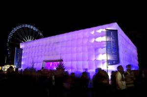 Quality inflatable Concert Hall made with blow up cubic tent wholesale