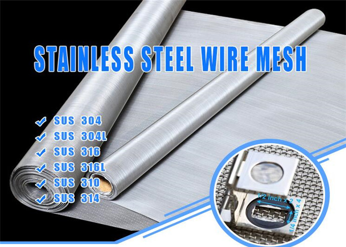 Customized 304l Stainless Steel Wire Mesh Filter Twilled Dutch Weave Up To 4000mm