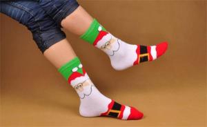 Quality Lovely santa claus design supersoft cotton socks for lovers wholesale