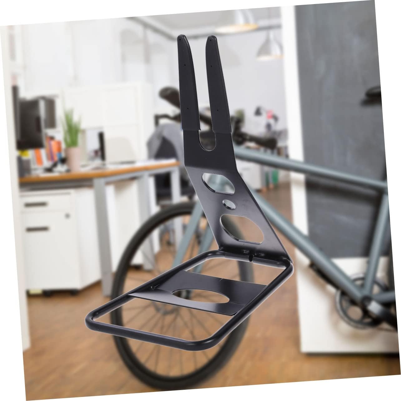 Adjustable Height Floor Type Bike Stand for Versatile Indoor and Outdoor Storage