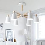 LED Wooden Chandelier For Living room Bedroom restaurant Bar vintage ceiling