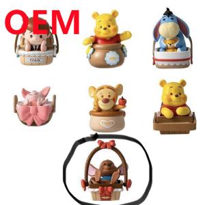 Quality Customized 5cm Height Plastic Figure Toy Made 7 Designs PVC Dolls OEM Cute Animals For Kid wholesale