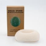 Sustainable Fluffy Bamboo Charcoal Face Sponge 10cm*7.5cm*4cm