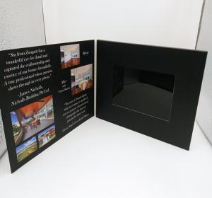 Quality 7 Inch Europe Style Lcd Video Card / Laser Cut Wedding Lcd Invitation Card wholesale