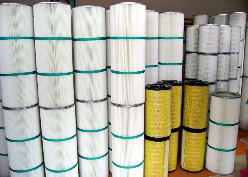 OEM Coal Ash Stone Powder Dust Collector Filter Cartridge 18 - 24m2 Filtration Area