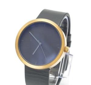 Quality 3 Atm Mens Stainless Steel Watch Watch With Leather Strap Ronda Movement wholesale