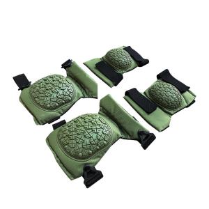 Quality Thick Green Knee and Elbow Pads for Body Joints Protection Flexible Safety Black wholesale