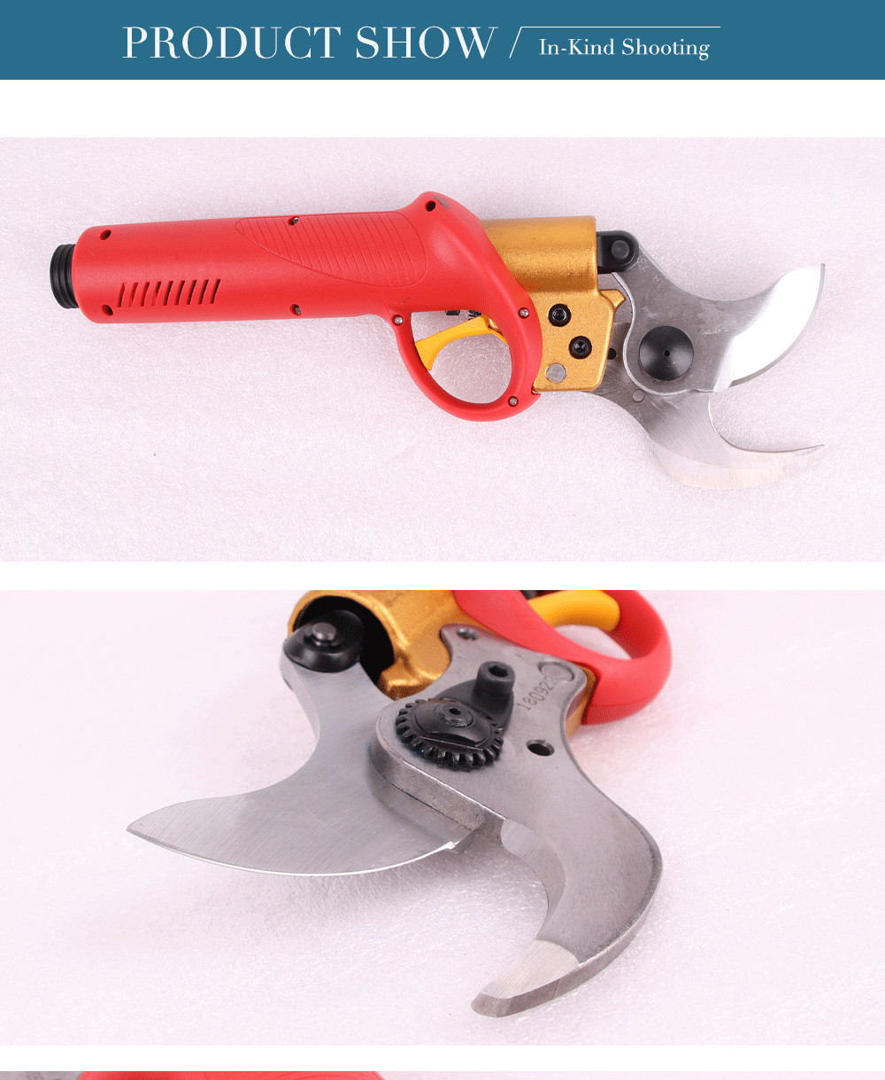Swansoft Professional Electric Pruning Shears 4.0ah Li-ion Battery 4.0CM Bypass Electric Pruner