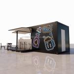 Container House Restaurant Shop Street Food Kiosk 20ft Mini Pop Up Shop