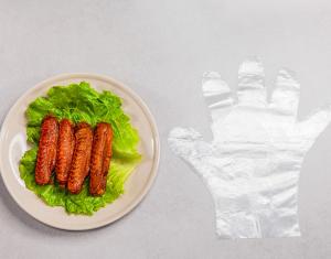 Quality Household Food Safe Polyethylene Disposable Gloves Embossed Surface wholesale