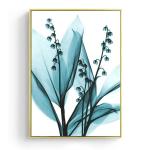 Abstract Floral Oil Painting Print on Canvas for Living Room Wall Decoration