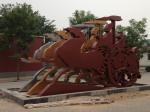 stainless steel sculpture with bronze colour