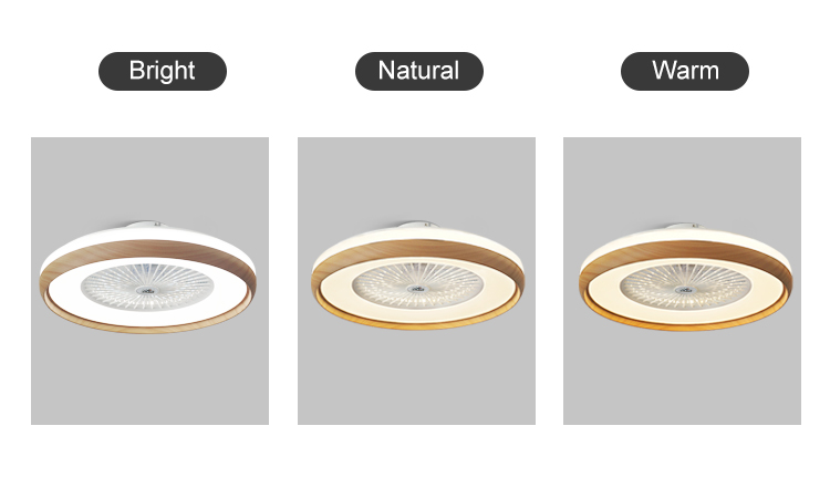 3000-6000k LED Ceiling Fan for Bedroom CB Certified and Mountable on Ceiling Box