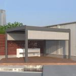 5x3m Aluminum Louvered Pergola Villa Garden Landscape Leisure Shading Gazebo