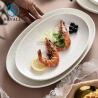 Buy cheap 10" Cream White Porcelain Appetizer Plates Shabby Chic Savall Porcelain Oval from wholesalers