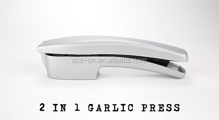 Multifunctional Aluminum 2 In 1 Garlic Press Slice Kitchen Accessories Garlic Chopper Press