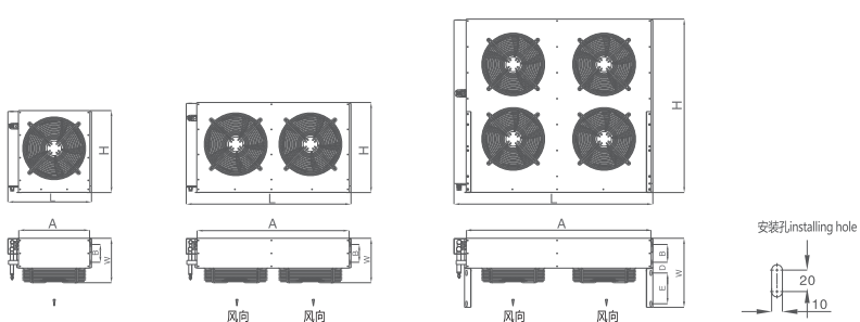 High Accuracy H Type Condenser Compressor 1000m2