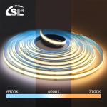 Ultrathin 5mm 10mm 3Wires 2700-6500K Dimmable Bicolor LED COB Strip for Room