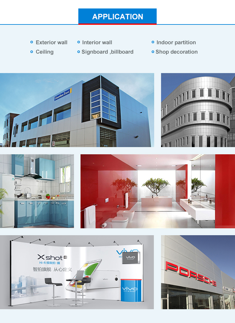 4mm 0.3mm FEVE Decorative Aluminum Wall Panels PVDF Coated Aluminium Composite Panel