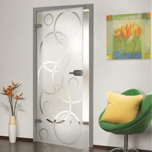 Quality Acid Etched Tempered Art Glass Panels No Finger Print wholesale