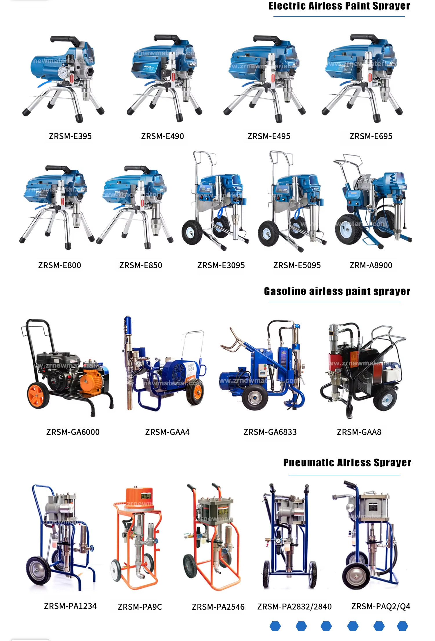 5L/Min Small Electric Airless Paint Sprayer Machine Portable Customized