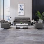Executive Office Furniture Manufacturers Customization Three Seat Leather Sofa