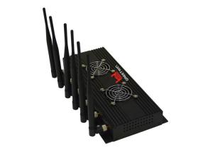 China 3G GPS Phone Signal Blocker Jammer With 6 Omni Antennas 1500MHz 1200MHz on sale