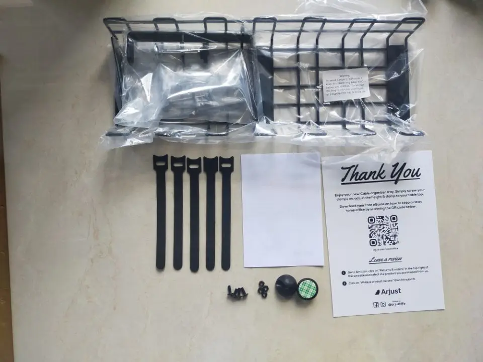 Plant Fiber Type Desk Cable Management Tray for Sturdy and Neat Wire Organization