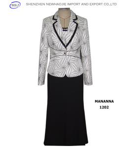 Quality women suit with long skirt wholesale