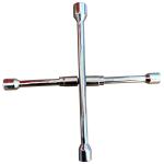 17/19/21/23mm Size Folding 4 Way Cross Wrench For Car Tire Replacement