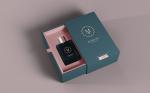 CMYK Printed Perfume Boxes Recycled Cardboard Gift Green Case