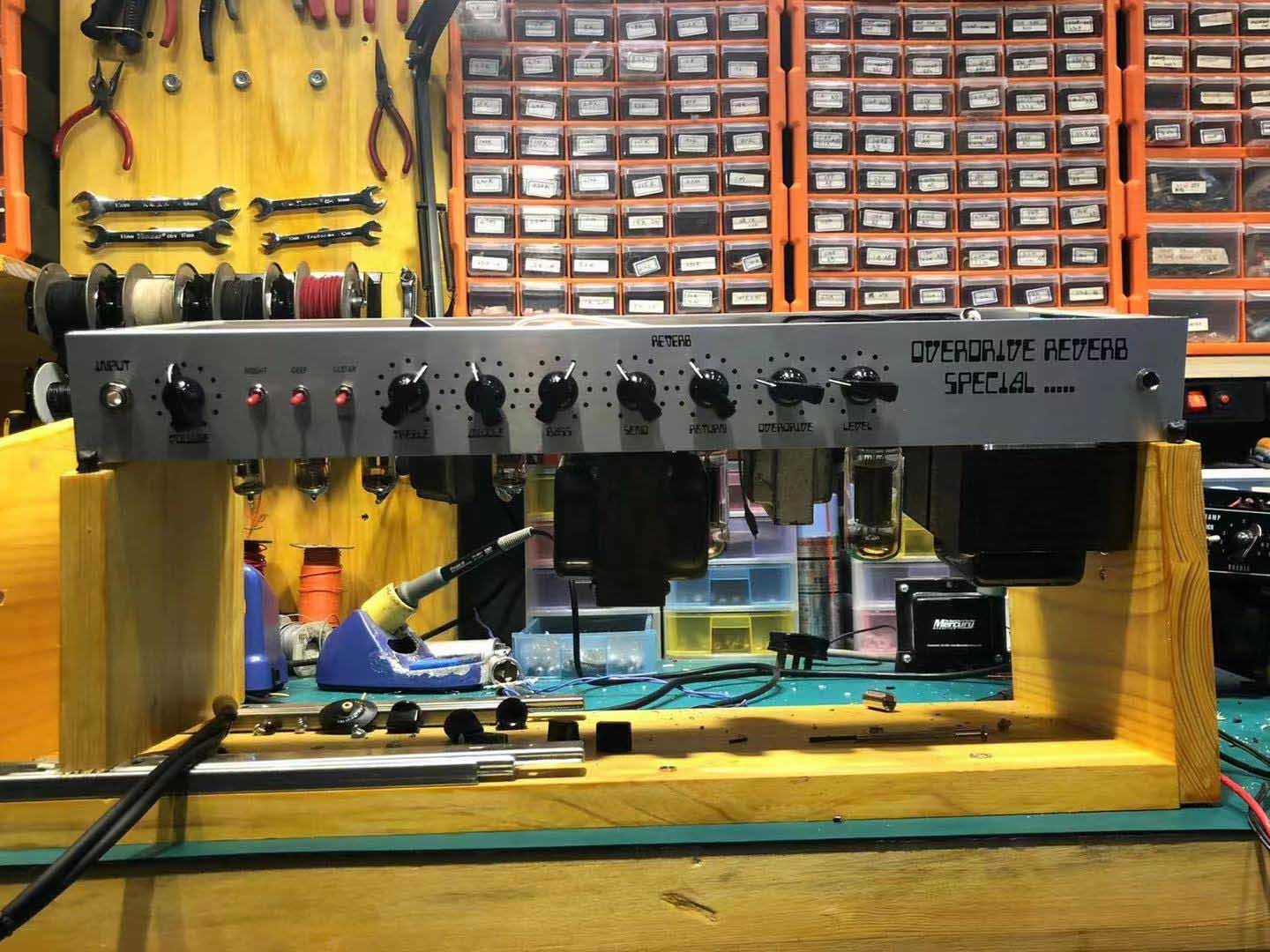Custom Grand Tube Amplifier Head Overdrive Special Reverb 60W 2*6L6 5*12ax7 1*12at7 Tubes